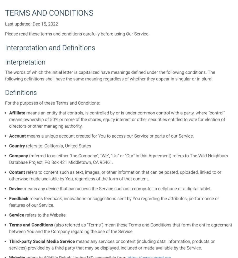 We're Updating Our WRMD Terms of Service